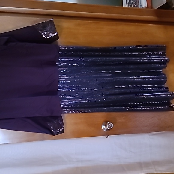 Wedding mother of the bride. Plum. Sparkling. Hand made. Sz XL. Read description - Picture 5 of 5